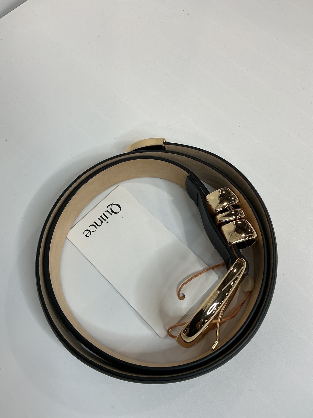 Elissa Triple Keeper European Leather Belt